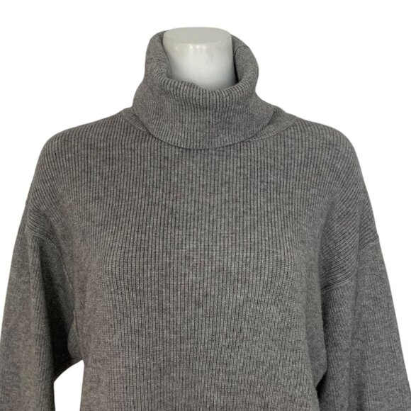 Free People Softly Structured Tunic Sweater XS Dark Grey Long Sleeve Oversized - Picture 6 of 11